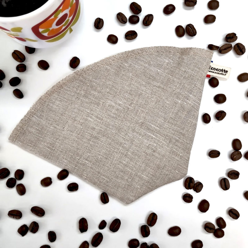 Filtre à café réutilisable en lin bio - Hakuna Taka