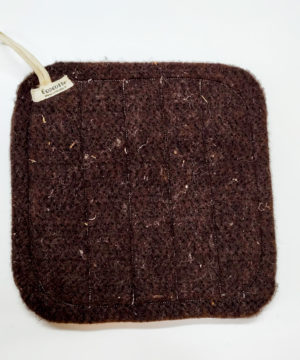 Manique carrée feutre de laine 100% français