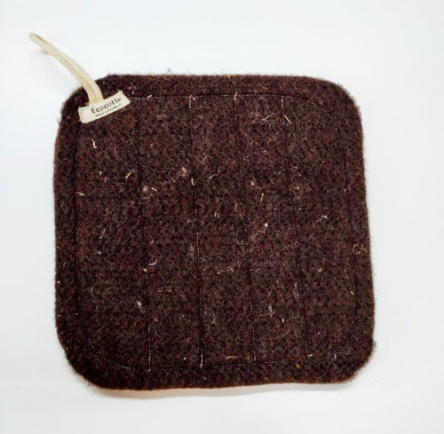 Manique carrée feutre de laine 100% français